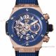 ZF Factory Hublot Unico King hub1280 Copy Watch Blue Bezel Rose Gold (2)_th.jpg